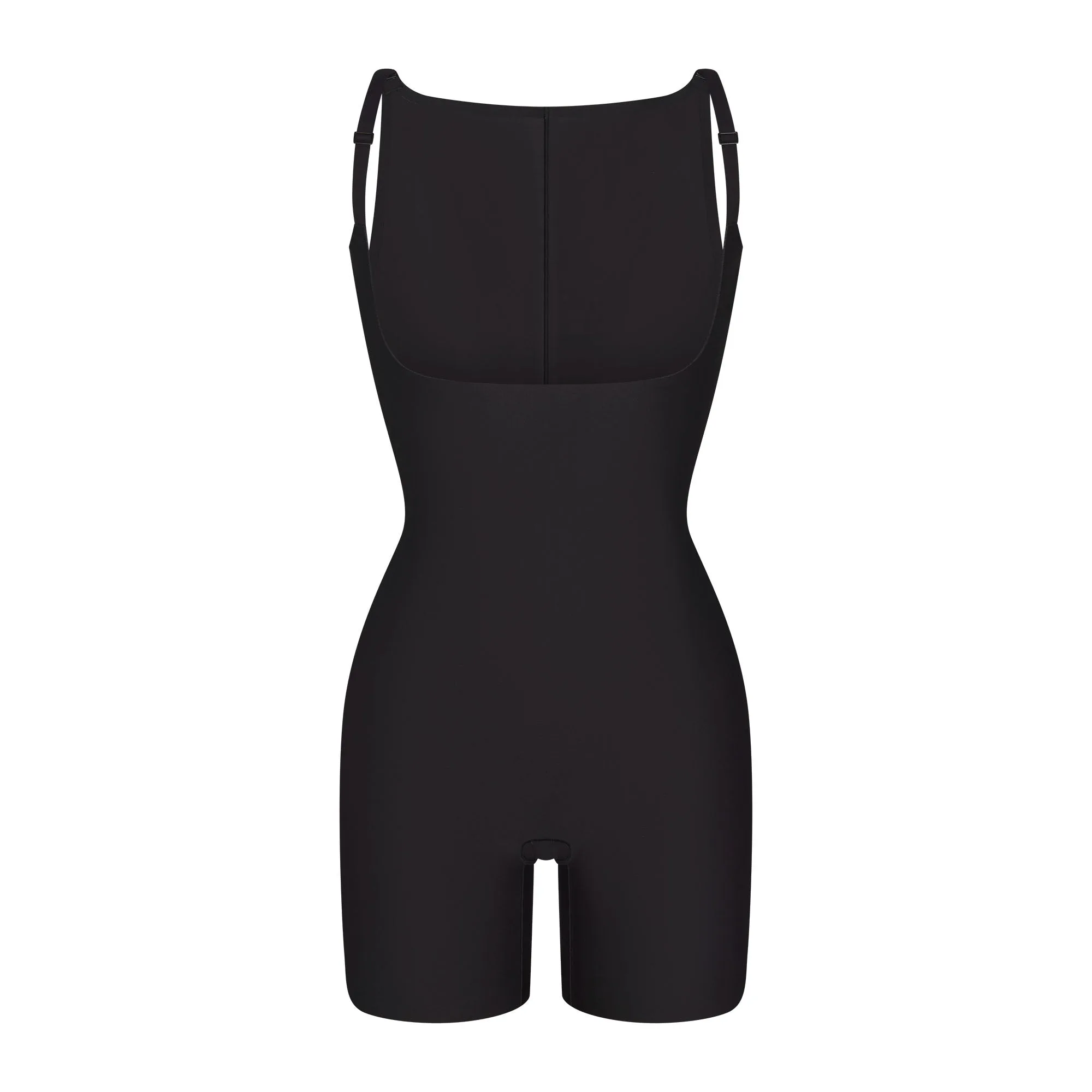 SKIMS BODY CORE SCULPT BACK SMOOTHING OPEN BUST MID THIGH BODYSUIT | ONYX